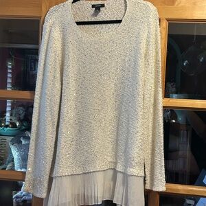Alfani Cream Scoop Neck Sweater